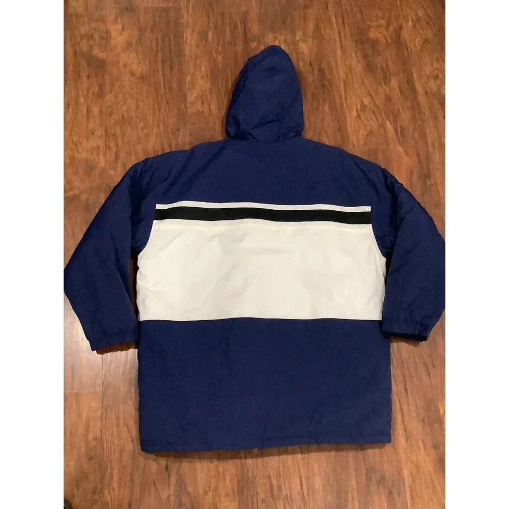 Vintage Nike Swoosh Quilted Jacket White 90's Size Large XBlue White Black